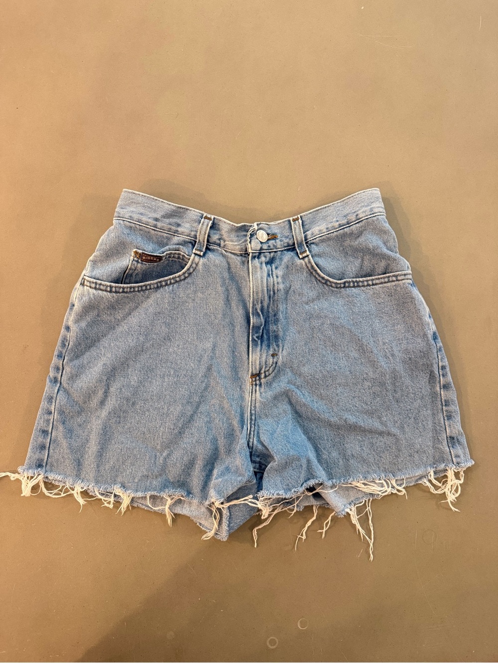 Vintage Riders High-Waist Light Blue Denim Shorts - Women's